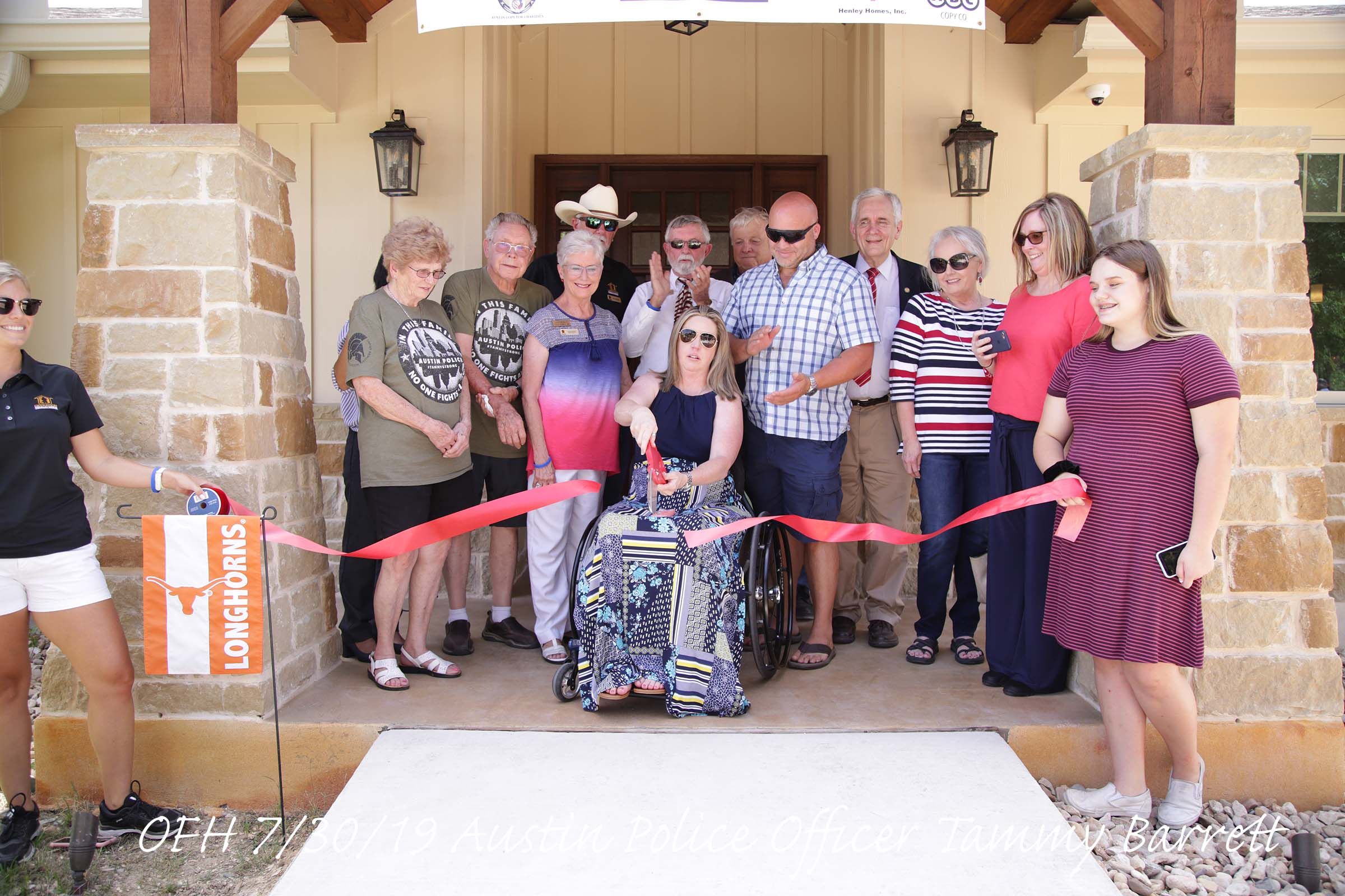 Barrett Family ribbon cutting