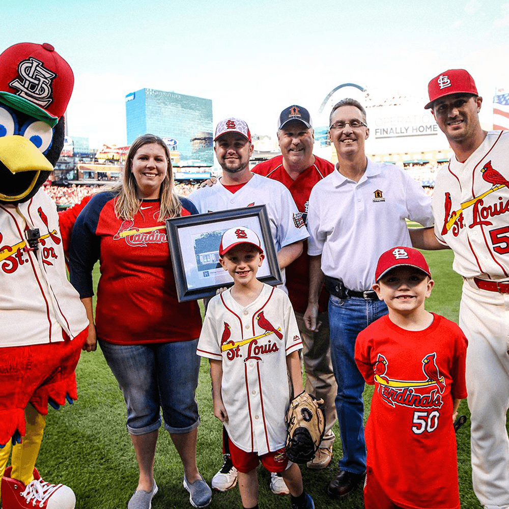 the howes family at a st louis cardinals game